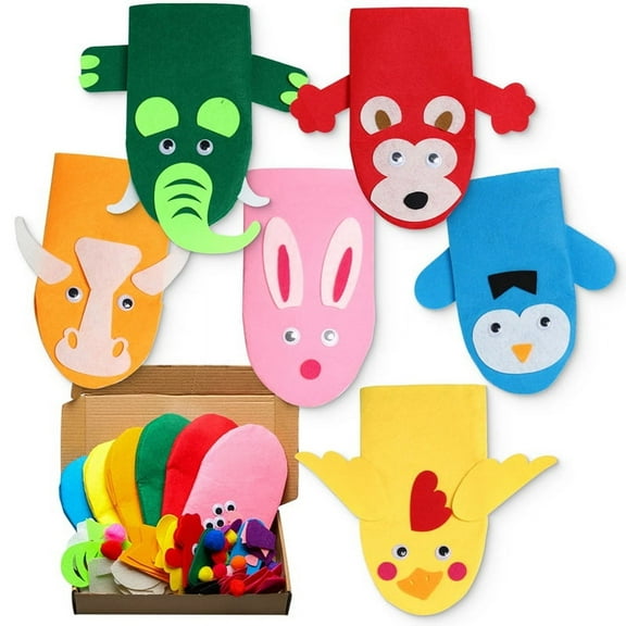 Hand puppet making kit Making handicraft felt toys