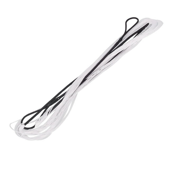 pitrice Bow Accessories 12 Strands Weaving Bowstring Assist Abrasion Resistant Fast Flight Archery Stringer Easy Operation Black white 70inch 1Set