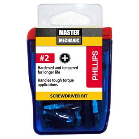 

Master Mechanic 129295 #2 Phillips Screwdriver Bit 1-In. 25-Pk. - Quantity 24