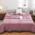 thumbnail image 4 of Clearance!! Summer Washed Cotton Summer Cool Quilt Solid Color Air-conditioned Quilt Single Double Thin Quilt Breathable And Comfortable Student Dormitory Quilt,59x80inch, 4 of 4