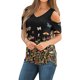 thumbnail image 1 of Pntutb Blusa de verano para mujer Camiseta casual Linda Hombro frío Manga corta Cuello en V tops Pntutb Pntutb-3435, 1 of 4
