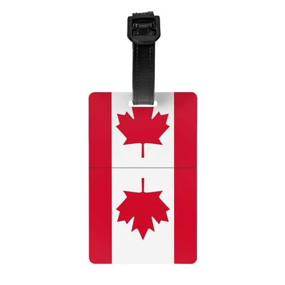 Flag Of Canada Luggage Tag Pvc Identifier Card Holder Label Travel Bag Tag