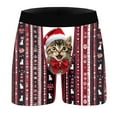 thumbnail image 4 of EliteGoogv Men Boxers Graphic Funny Underwear Novelty print Christmas Men Shorts Red XXL, 4 of 4