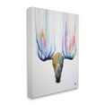thumbnail image 3 of Antler Streaks Modern Deer Animals & Insects Graphic Art Gallery Wrapped Canvas Print Wall Art, 3 of 7