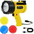 thumbnail image 2 of Tactical 1000,000LM Rechargeable Spotlight - Super Bright Zoomable Flashlight for Emergency/Camping, 2 of 11