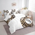 thumbnail image 3 of Manfei Teen Billiards 7pcs Bedding Comforter Set,Ball Sports Game Queen Bedding Sets,Brown Cheetah Pattern Queen Sheet Sets for girls boys,Super Cozy Room Decor Reversible, 3 of 8