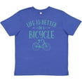 thumbnail image 3 of Inktastic Life's Better On A Bicycle Youth T-Shirt, 3 of 5