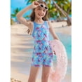 thumbnail image 4 of Asoul Girls One Piece Swimsuit Boyleg Athletic Bathing Suit Training Swimwear Size 8-16, 4 of 9