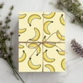 thumbnail image 4 of Banana Gift Wrap, Fun Tropical Wrapping Paper, Cartoon Bananas Novelty Print Packaging, Vibrant Yellow Banana Print Wrapping Paper, Christmas Gift for Friends Mom Dad Sister Brother Cowoker, 4 of 5