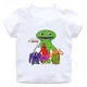 thumbnail image 3 of Camiseta de algodón con estampado de dibujos animados para niños, juego popular, Garten of Banban, ropa divertida y bonita para niñas, camiseta informal de verano para bebés y niños, mangas cortas, 3 of 5