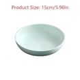 thumbnail image 3 of Round Deep Serving Plate, 5.9" Dia Lightweight Dinner Dish, Multipurpose Snack Tray Food Serving Plate For Daily Meal Serving, Candy Holding, Snack Display, Home Kitchen Using (Light Green-1Pc), 3 of 3