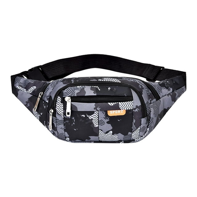 Fiudx Riñonera de Moda, Bandolera de Gran Capacidad, Cinturón Ajustable, Nailon Resistente, Multiusos, Ideal para Viajes, Actividades Al Aire Libre, Diseño Unisex, Talla Única.