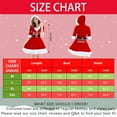 thumbnail image 2 of Alaiyaky Mrs. Claus Red Hooded Dress Women's Santa Claus Costume with Belt Christmas Role Play Theme Party Stage Performance, 2 of 7