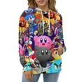 thumbnail image 6 of Kirby Hoodie 3D Print Pullover Hooded Long Sleeve Sweatshirts Tops Blouse with Pocket for Mens Womens, 6 of 7
