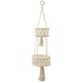 thumbnail image 2 of Canasta Colgante de Macramé CUTICAT Soporte para s 2 niveles Almacenamiento Wite Cocina Interior, 2 of 8