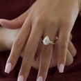thumbnail image 2 of KANISHKAGEMS&JEWELS 2ct Pear Moissanite Engagement Ring Yellow Gold Ring Pear Solitaire Ring Pear Halo Ring Diamond Wedding Ring Anniversary Ring, 2 of 5
