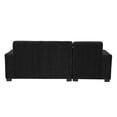 thumbnail image 4 of Sofá Love Chaise Izquierdo en L Eros 3 Plazas Negro para Sala, 4 of 8