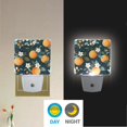 thumbnail image 2 of Yayeee LED Plug in Night Light for The Home with Auto Dusk to Dawn Light Sensors, 2 Pack, Green Oranges, 2 of 6