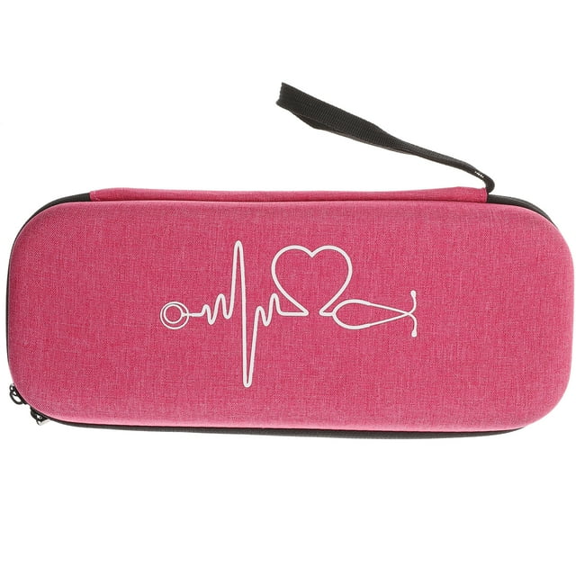 SHISUYAN 1 Pce Étui pour Stéthoscope Sac Portable Boîte pour Stéthoscope Antichoc Étui pour Stéthoscope Portable Multifonction Compatible pour 3 m Litш (Rose)