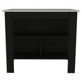 thumbnail image 6 of Miekor Furniture Rockaway 3-Shelf Kitchen Island Black and Ibiza Marble B5A3712, 6 of 7