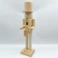 thumbnail image 4 of HLONK Unpainted Wood Nutcrackers Craft Unfinished Christmas Figures Walnut Soldier, 4 of 13