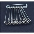 thumbnail image 3 of AIGIA 10/20PCS Safety Pins 4" and 3" Large Safety Pins Clothing Safety Pins for Blankets Crafts Skirts Oversized Heavy Duty Safety Pins, 3 of 6