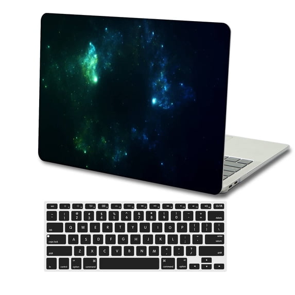 KSK KAISHEK Plastic Hard Shell Cover Compatible 2021 2022 2023 Released MacBook Pro 14 inchs Touch ID + Black Keyboard Cover Model: M2 A2779 A2442 M1 Galaxy A 0469