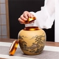 thumbnail image 3 of Tea Can Sealed Chinese Style Exquisite Tea Can and Tea Bottle Home Storage Can Storage Container, 3 of 7