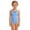 Z1 Sky Blue, variant on Piomll Swimsuit for Girls Ruffle Deep V Tummy Truck One Piece Kids Swimwear
