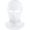 thumbnail image 2 of 2-Hole Knitted Full Face Cover Ski Neck Gaiter, Winter Balaclava Warm Knit Beanie for Outdoor Sports, 2 of 14