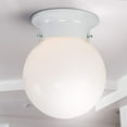 thumbnail image 4 of Yosemite Home Decor 1 Light Flush Mount in White, 4 of 8