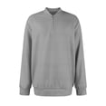 thumbnail image 3 of Yokua Men's Quarter Zip Up Pullover Mock Neck Long Sleeve Sweater Casual Corduroy Polo Sweatshirt, 3 of 8