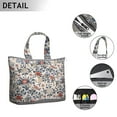 thumbnail image 3 of Flower Women's Large Weekend Travel Bag Moving Canvas Handbag Thick Double Layer Beach Weekend Travel Unisex Hospital Maternity Delivery with Toiletry Waterproof, 3 of 5