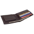 thumbnail image 4 of MARSHAL Kids Slim Genuien Leather Coin Pouch Bifold Compact Wallet Burgundy, 4 of 7