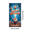 thumbnail image 6 of Colorful Cartoon Character Themed Happy Birthday Banner Backdrop Background Party Decoration for Birthday Parties Photography Props Family Gatherings and Kids Celebrations, 6 of 8