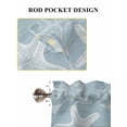 thumbnail image 6 of Blue White Starfish Bathroom Window Curtain, Coastal Ocean Summer Sea Nautical Light Filtering Coffee Kitchen Curtains, Bedroom Living Room Curtains 2 Panel 84"x54", 6 of 6