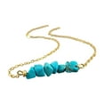 thumbnail image 1 of Collier Turquoise Véritable pour Femmes, Petite Perle, Pierre de Naissance de Décembre, Ras-du-Cou, Bijou Minimaliste Élégant, 1 of 6