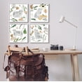 thumbnail image 2 of Stupell Industries Happy Cat Botanical Collage Graphic Art White Framed Art Print Wall Art, Set of 4, Design by Melissa Wang, 2 of 7