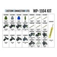 thumbnail image 4 of Delphi GENUINE OEM WeatherPack Connector Kit WP-1104: 1-6 Way 20A Sealed Weatherproof Automotive Electrical Connectors Harness Repair (1,127 Piece Kit), 4 of 4