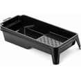 thumbnail image 1 of Bates- 4 Inch Paint Tray, 2 Pack, Black, Plastic 4 Inch Paint Roller Tray, Deep Capacity, Textured Ridge, 1 of 5