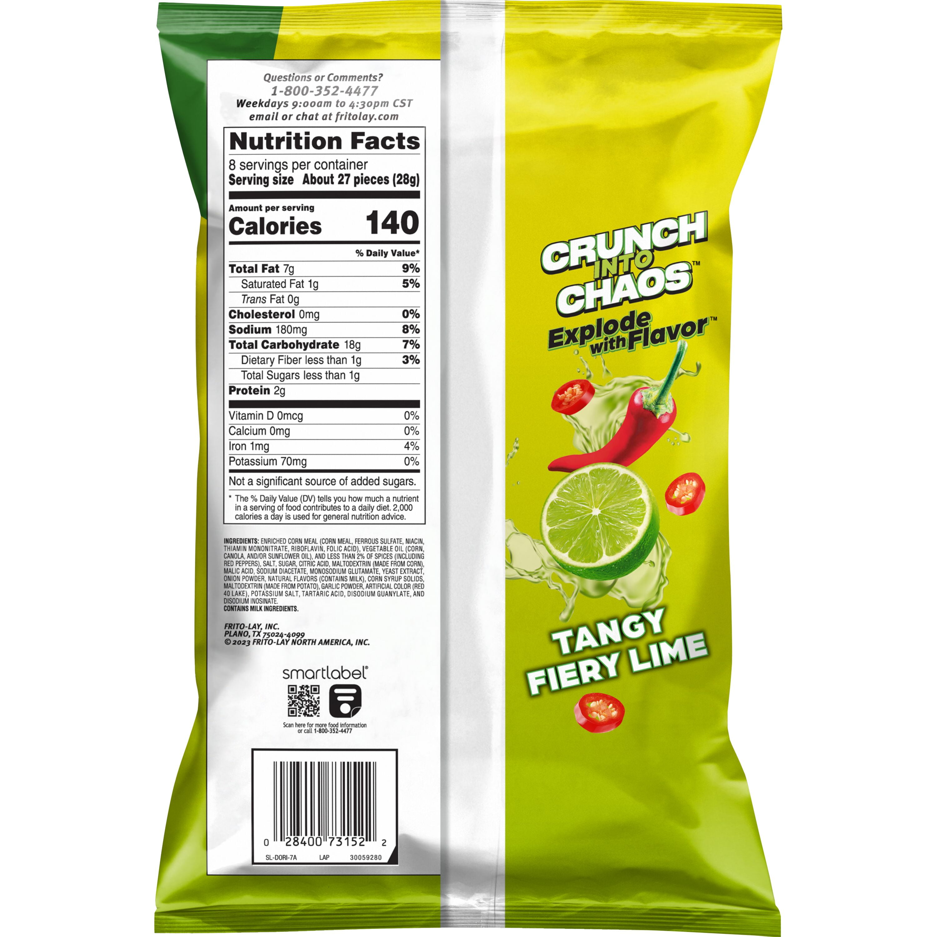 Doritos Dinamita Sticks, Tangy Fiery Lime, 8 oz