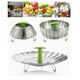 thumbnail image 5 of Cesta de vapor plegable de acero inoxidable para verduras, pescado y mariscos, 5 of 10