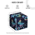 thumbnail image 4 of Kdxio Blue Butterfly Print Tissue Box Cover,Square Decorative PU Leather Facial Paper Case Organizer Holder Dispenser for Bathroom,Night Stands,Desk,Car 5.2''X5.2''X5.2'', 4 of 8
