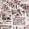 thumbnail image 4 of Berkshire Life Print Cozy Luxe Plush Bed Blanket Toci Aztec King Size, 4 of 9