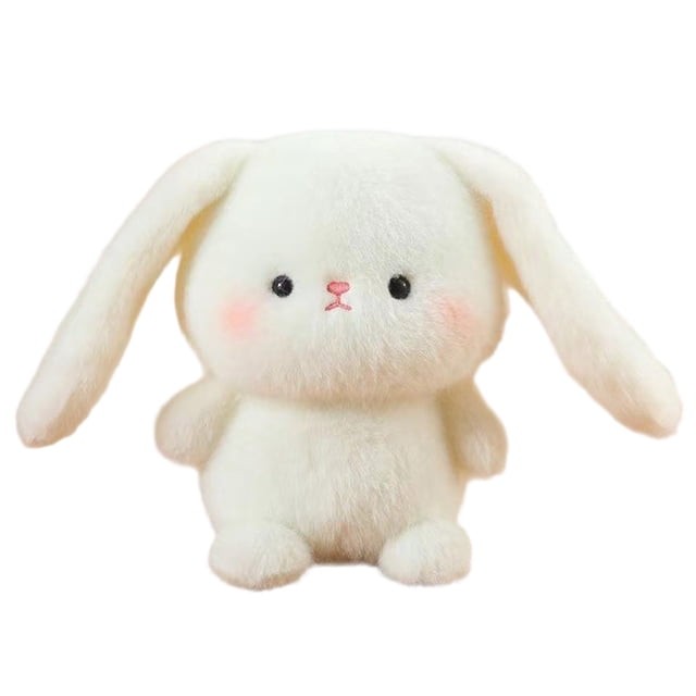 C Mini Plush Stuffed Animal Rabbit Toy Cute Soft Animal Decorative Ornament For Kids Boys Girls Room Decor