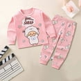 thumbnail image 2 of TOWED22 Infant Toddler Baby Girl Boy Clothes 2pcs Long Sleeve Sweatshirt Tops T Shirt Pocket Joggers Pants Cartoon Graphic Outfits Clothing Set(Light Pink,5-6 Y), 2 of 4