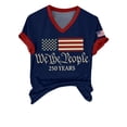 thumbnail image 3 of Womens Shirts 250Th Anniversary Print V Neck T Shirt 250Th Anniversary Tshirt Patriotic Tee on Sale, 3 of 6