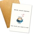 thumbnail image 1 of Tarjeta de felicitación Podagree Funny Coffee para el día de San Valentín, 8 x 5.3 pulgadas, 1 of 9