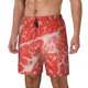 thumbnail image 1 of Balery Beef Steaks Bañador para hombre, shorts de playa de secado rápido con entrepierna y forro de compresión-3X-Large, 1 of 6