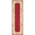 thumbnail image 2 of Safavieh DuraRug 2'6" X 10' Hand Hooked Rug in Burgundy and Ivory, 2 of 9